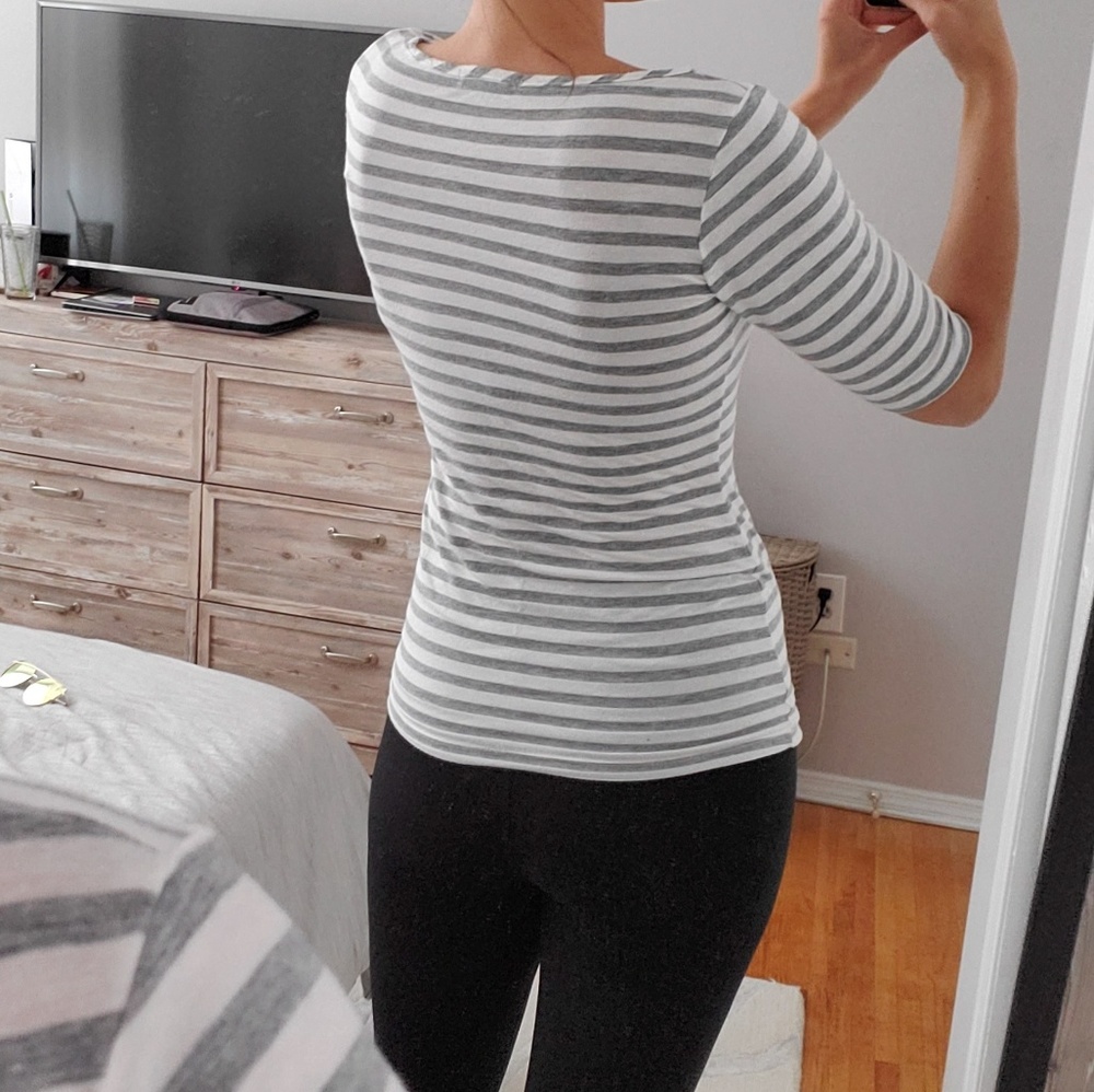 Striped Fitted Tee - Picture 3 of 3